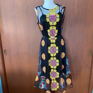 Embroidered  Modcloth midi dress